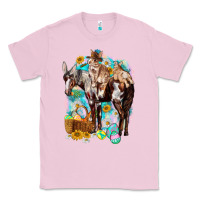 Bubblegum Pink Happy Easter Day Rodeo Classic Tee - NancyCooperArtShop