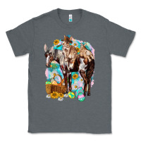 Charcoal Heather Happy Easter Day Rodeo Classic Tee - NancyCooperArtShop