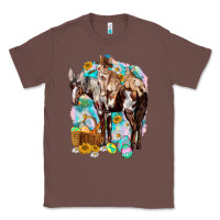 Chestnut Happy Easter Day Rodeo Classic Tee - NancyCooperArtShop