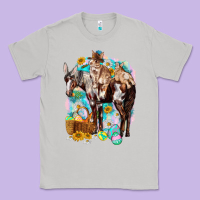 Happy Easter Day Rodeo Classic Tee Designed By Nancycooperartshop