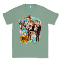 Sage Happy Easter Day Rodeo Classic Tee - NancyCooperArtShop