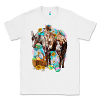 White Happy Easter Day Rodeo Classic Tee - NancyCooperArtShop