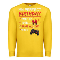 Lemon 14 Year Old Gamer Gift Boy Teen 14th Perfect Birthday Gaming Premium Sweatshirt - trangStudio
