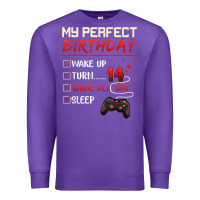 Purple 14 Year Old Gamer Gift Boy Teen 14th Perfect Birthday Gaming Premium Sweatshirt - trangStudio