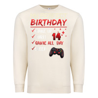 Sandshell 14 Year Old Gamer Gift Boy Teen 14th Perfect Birthday Gaming Premium Sweatshirt - trangStudio