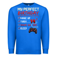 True Royal 14 Year Old Gamer Gift Boy Teen 14th Perfect Birthday Gaming Premium Sweatshirt - trangStudio
