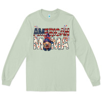 Matcha American mama with gnome mothers day Long Sleeve Tee - HowdyJamesFarm
