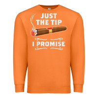 Carrot Just The Tip Cigar Smoker Gift Funny Cigar Smoking Premium Sweatshirt - trangStudio