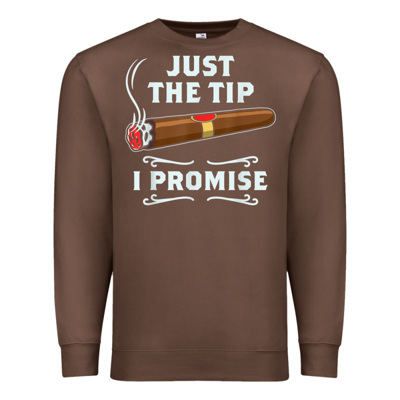 Just The Tip Cigar Smoker Gift Funny Cigar Smoking Premium Sweatshirt by trangStudio | Teevron