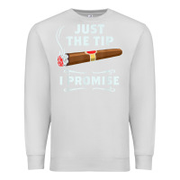 Dove Grey Just The Tip Cigar Smoker Gift Funny Cigar Smoking Premium Sweatshirt - trangStudio