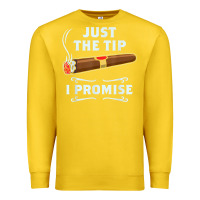 Lemon Just The Tip Cigar Smoker Gift Funny Cigar Smoking Premium Sweatshirt - trangStudio
