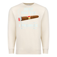 Sandshell Just The Tip Cigar Smoker Gift Funny Cigar Smoking Premium Sweatshirt - trangStudio