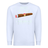 White Just The Tip Cigar Smoker Gift Funny Cigar Smoking Premium Sweatshirt - trangStudio
