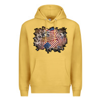 Antique Gold 4th of july background Premium Hoodie - BundleAndBundleShop