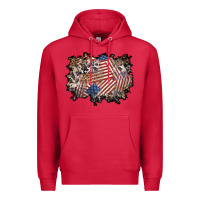 Cardinal 4th of july background Premium Hoodie - BundleAndBundleShop