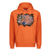 Carrot 4th of july background Premium Hoodie - BundleAndBundleShop