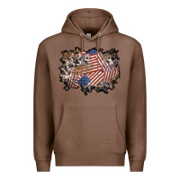 Chestnut 4th of july background Premium Hoodie - BundleAndBundleShop