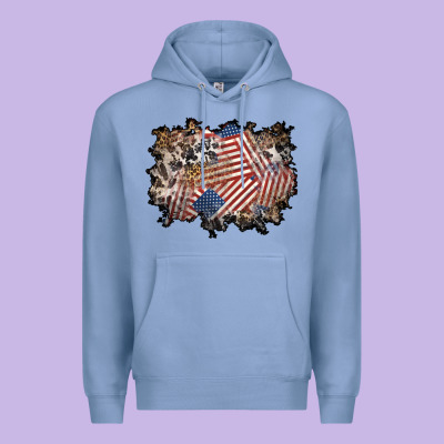 4th Of July Background Premium Hoodie Designed By Bundleandbundleshop
