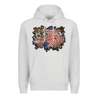 Dove Grey 4th of july background Premium Hoodie - BundleAndBundleShop