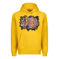 Lemon 4th of july background Premium Hoodie - BundleAndBundleShop