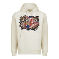 Oatmeal Heather 4th of july background Premium Hoodie - BundleAndBundleShop