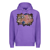 Purple 4th of july background Premium Hoodie - BundleAndBundleShop