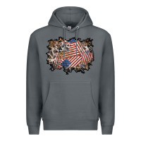 Rock 4th of july background Premium Hoodie - BundleAndBundleShop