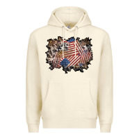 Sandshell 4th of july background Premium Hoodie - BundleAndBundleShop