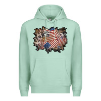 Seafoam 4th of july background Premium Hoodie - BundleAndBundleShop