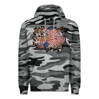 Slate Camo 4th of july background Premium Hoodie - BundleAndBundleShop