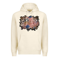 Tofu 4th of july background Premium Hoodie - BundleAndBundleShop