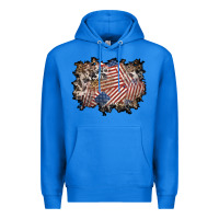 True Royal 4th of july background Premium Hoodie - BundleAndBundleShop