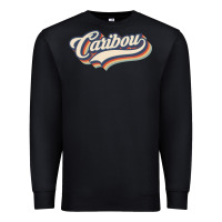 Black I Love Caribou City Usa Retro Vintage Premium Sweatshirt - trangStudio