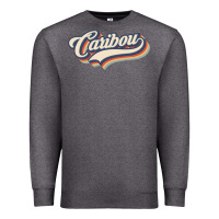 Charcoal Heather I Love Caribou City Usa Retro Vintage Premium Sweatshirt - trangStudio