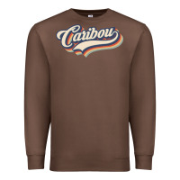 Chestnut I Love Caribou City Usa Retro Vintage Premium Sweatshirt - trangStudio