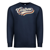 Navy I Love Caribou City Usa Retro Vintage Premium Sweatshirt - trangStudio