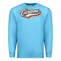 Ocean Blue I Love Caribou City Usa Retro Vintage Premium Sweatshirt - trangStudio