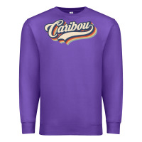 Purple I Love Caribou City Usa Retro Vintage Premium Sweatshirt - trangStudio