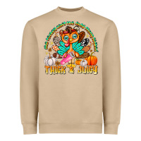 Mushroom The Turkey Ain’t The Only Thing Lookin Thick & J Heavyweight Sweatshirt - CowhideDigitalArt