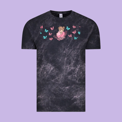 Butterflies And Mom Vintage Tee Designed By Tumblerdesignbyshophia