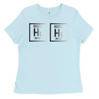 Baby Blue Hustle Harder Neon Ladies Tee - Bettercallsaul