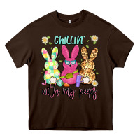Chocolate Brown chillin' with my peeps Heavy Core Tee - Artiststas
