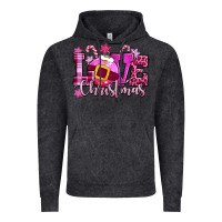 Vintage Black love christmas pink Vintage Hoodie - CowGirlArtShop