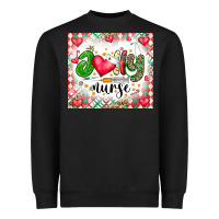Black Joly Nurse Heavyweight Sweatshirt - CowhideDigitalArt