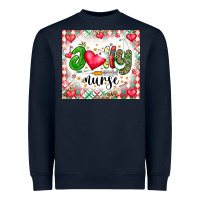 Navy Joly Nurse Heavyweight Sweatshirt - CowhideDigitalArt