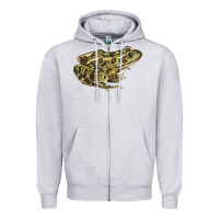 Heather Grey northern leopard frog Zipper Hoodie - LillyAllenDesigns