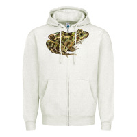 Oatmeal Heather northern leopard frog Zipper Hoodie - LillyAllenDesigns