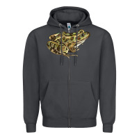 Smoke northern leopard frog Zipper Hoodie - LillyAllenDesigns