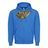 True Royal northern leopard frog Zipper Hoodie - LillyAllenDesigns