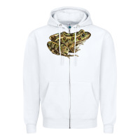 White northern leopard frog Zipper Hoodie - LillyAllenDesigns